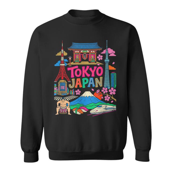 東京 日本 旅行 お土産 都市 ランドマーク 観光 ギフト スウェットシャツ