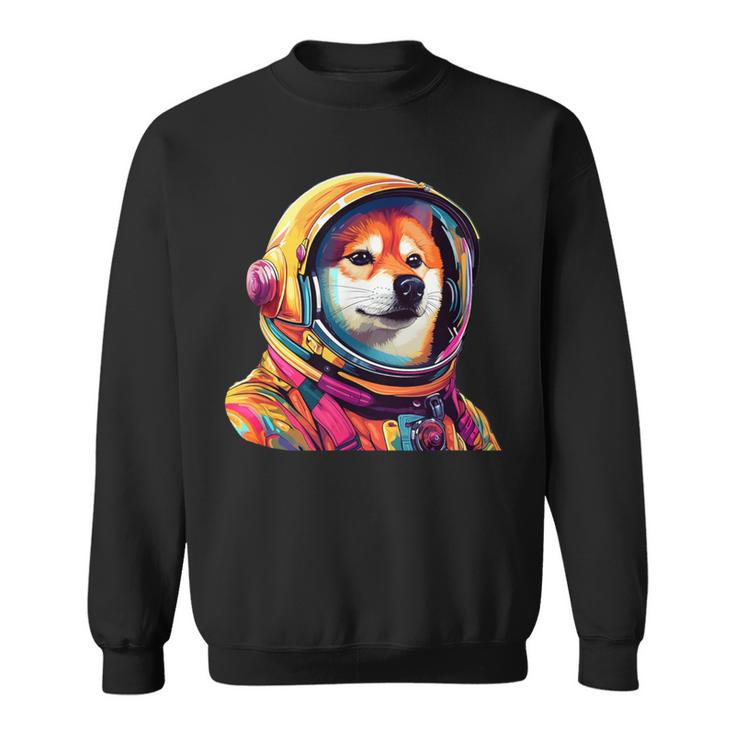 柴犬 面白いtシャツ 犬 宇宙飛行士 かわいい メンズ 子供 おもしろ 服 グッズ ネタ 犬好き スウェットシャツ