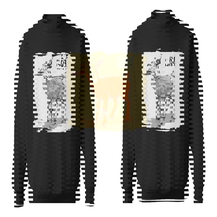 素敵な若いヤギの動物服。 スウェットシャツ