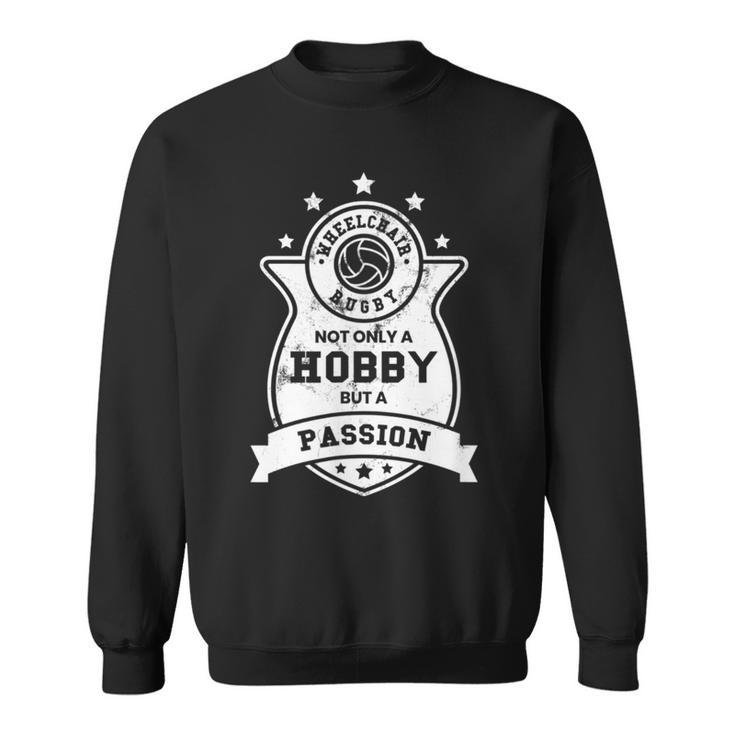 車椅子ラグビーtシャツ 情熱障害 スポーツギフト スウェットシャツ