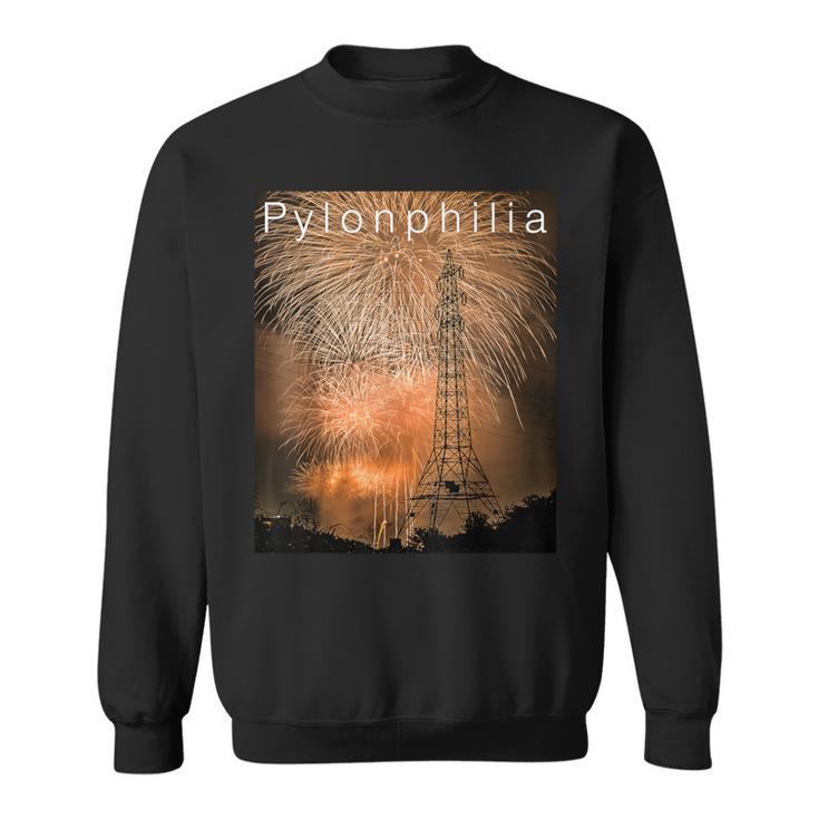 送電鉄塔 -Pylonphilia- スウェットシャツ