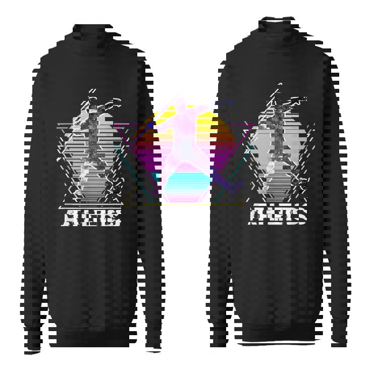 陸上競技 やり投げ スポーツ レトロ ヴィンテージaporwave 90 年代 スウェットシャツ