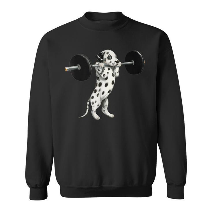 面白いtシャツ ダルメシアン 犬 イヌ わんこ メンズ 犬好き グッズ 面白い 服 ネタ 子供 筋トレ スウェットシャツ
