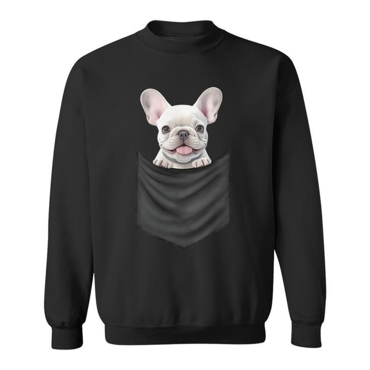 面白いtシャツ フレンチブルドッグ イヌ ポケット わんこ メンズ グッズ おもしろ 面白い 服 ネタ スウェットシャツ