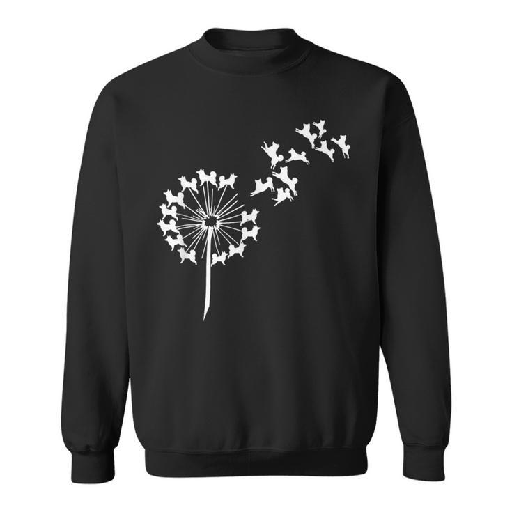 面白いtシャツ 柴犬 タンポポ イヌ わんこ メンズ 犬好き グッズ かわいい おもしろ 面白い 服 ネタ スウェットシャツ