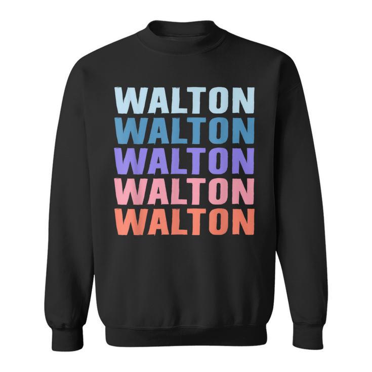 面白いギフト名 Walton 名前入り スウェットシャツ