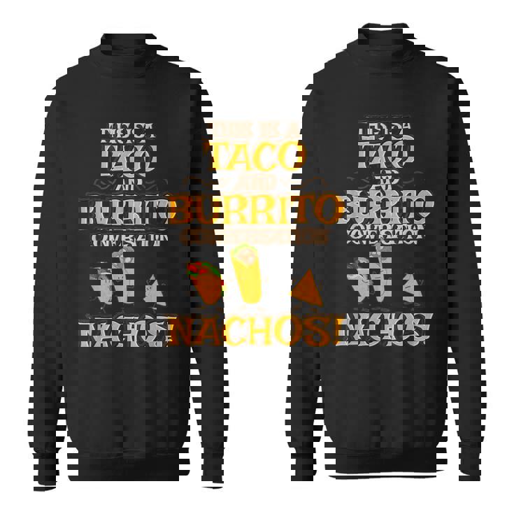 面白いタコス ナチョス ブリトー メキシコ料理 タコス スウェットシャツ