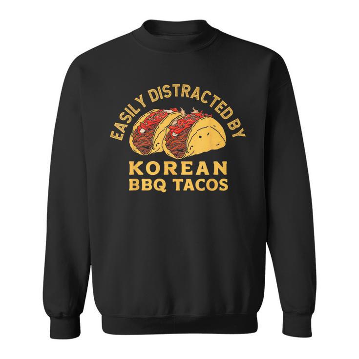 韓国bbqタコスレトロタコス愛好家に簡単に気を取られます スウェットシャツ