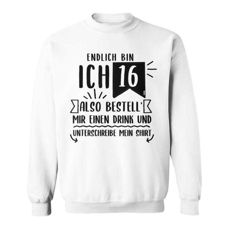 16th Birthday Party Guest Book Guest List Celebration 16 Years Sweatshirt