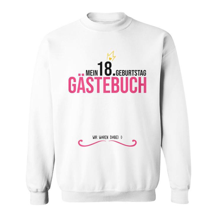 18th Birthday Girl 18 Years Party Guest Book Sweatshirt