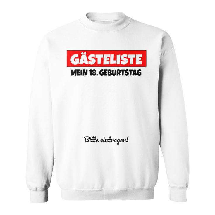 18th Birthday Guest Book 80 Years Sweatshirt