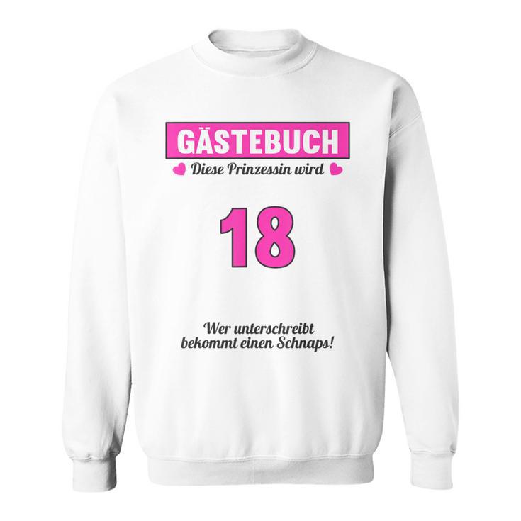 18th Birthday Guest Book Party 18 Years Sweatshirt