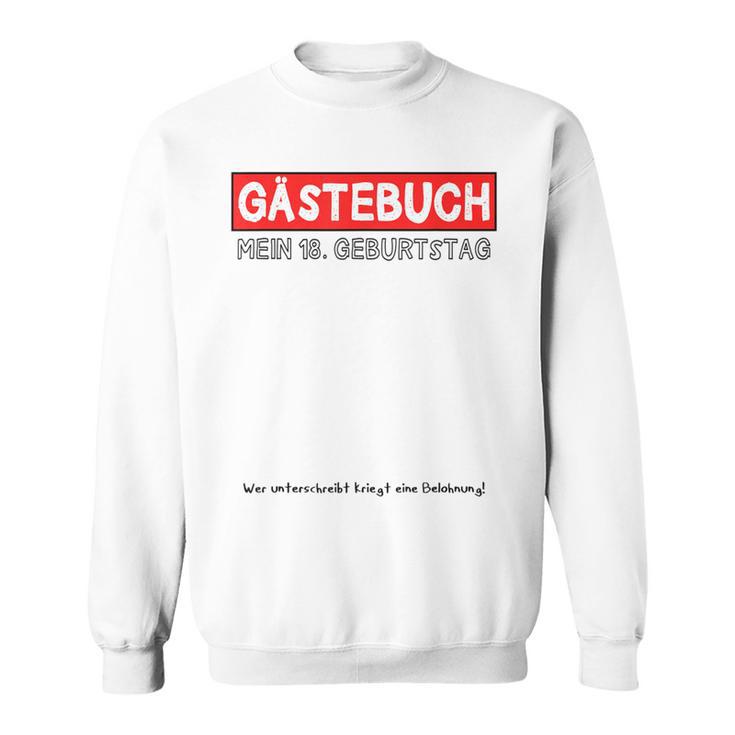 18th Birthday Guest Book Shirt Party And Celebration Idea Sweatshirt
