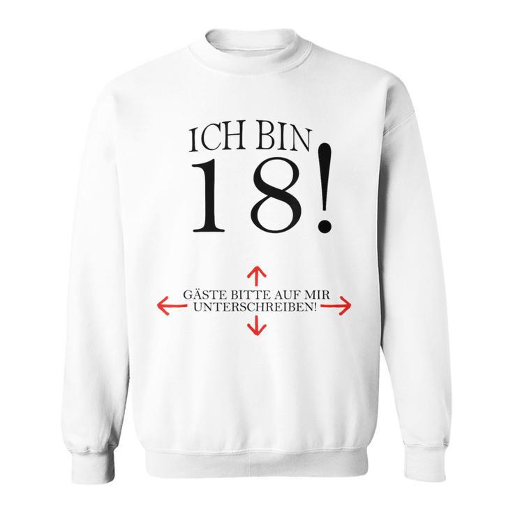 18th Birthday Party Guest Book 18 Years 2001 Sweatshirt