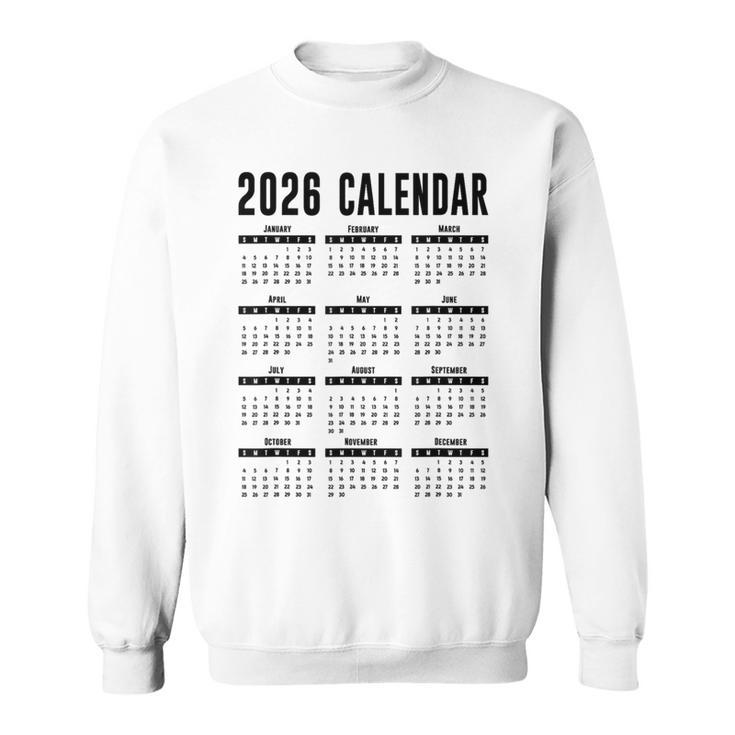 2026年カレンダーシャツメンズレディースキッズ26カレンダー2026 スウェットシャツ