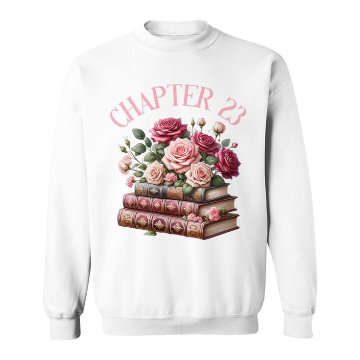 23rd Birthday Chapter 23 Birthday Shirt Women Book Lover Premium Tri-Blend Sweatshirt