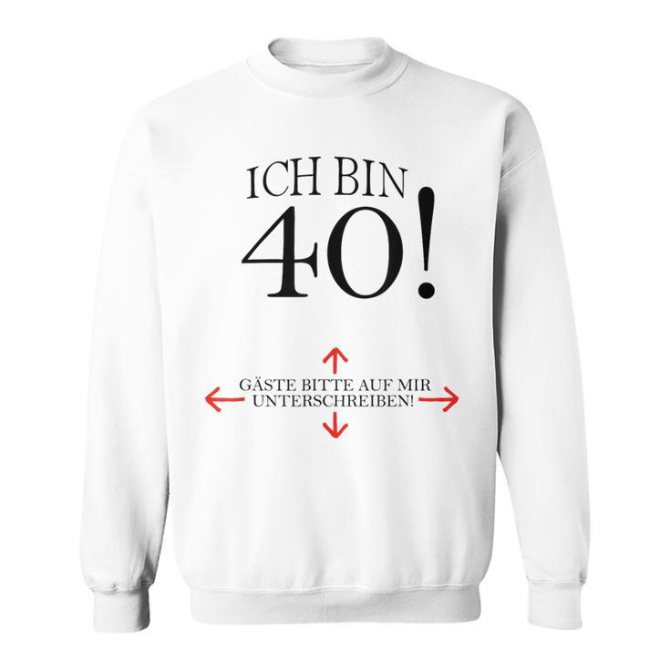 40th Birthday Party Guest Book 40 Years 1979 Sweatshirt