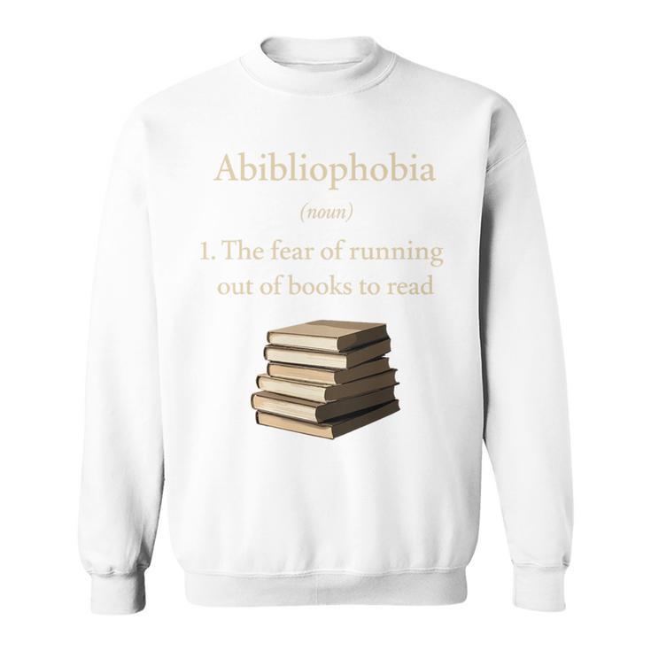 Abibliophobia Definition Book Lover Premium Tri-Blend Sweatshirt