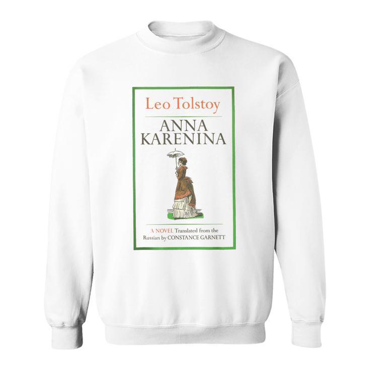 Anna Karenina Leo Tolstoy ヴィンテージブックカバー スウェットシャツ