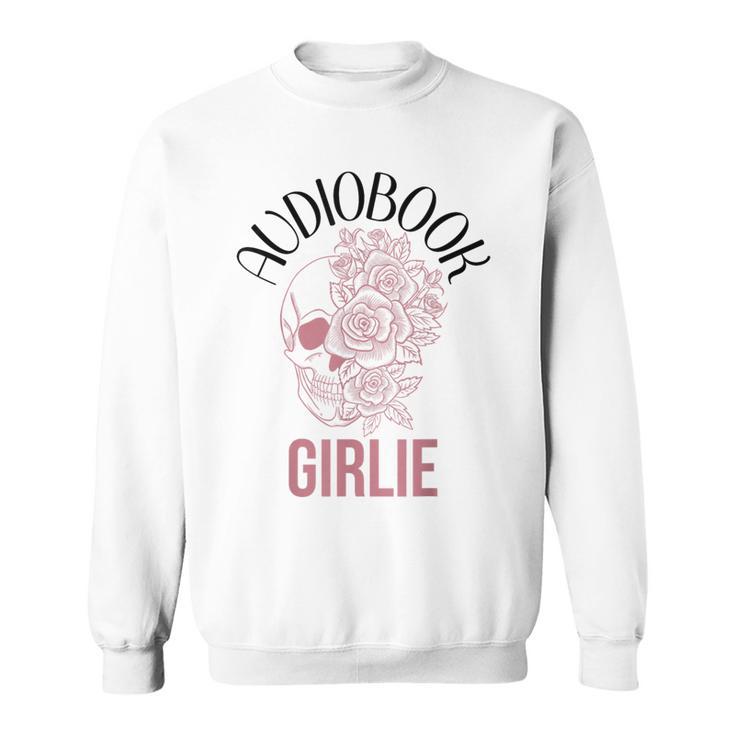 Audio Book Lovers Women Dark Romance Spicy Books Skeleton Sweatshirt