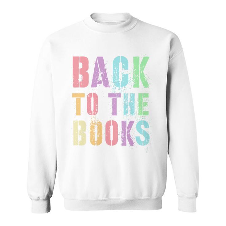 BACK TO THE BOOKS Happy First Day School Future Grads Premium Tri-Blend Sweatshirt