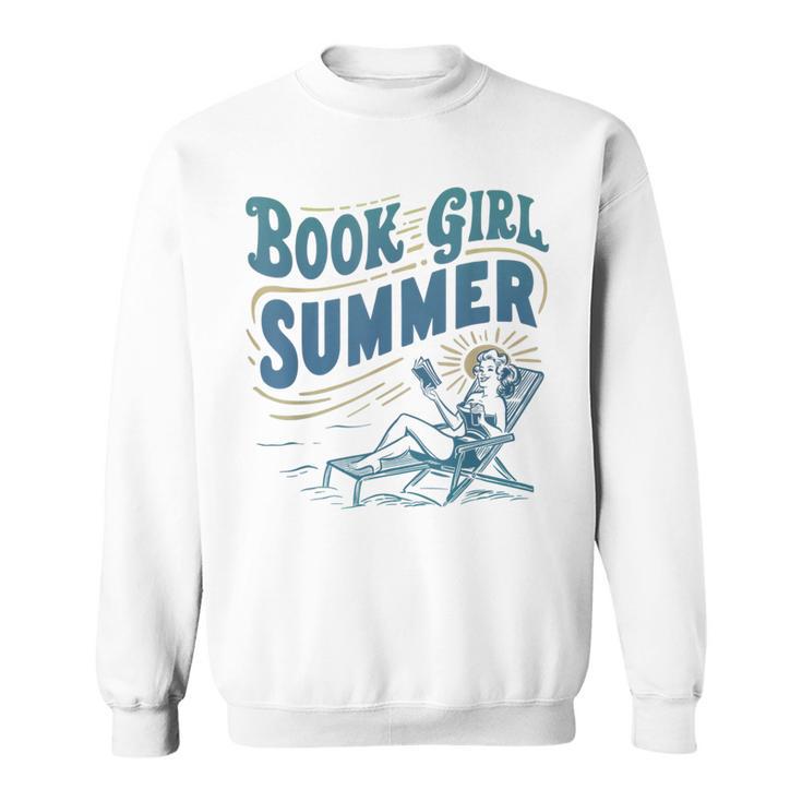 Beach Book Lover Summer Bookish Book Girl Summer Sweatshirt