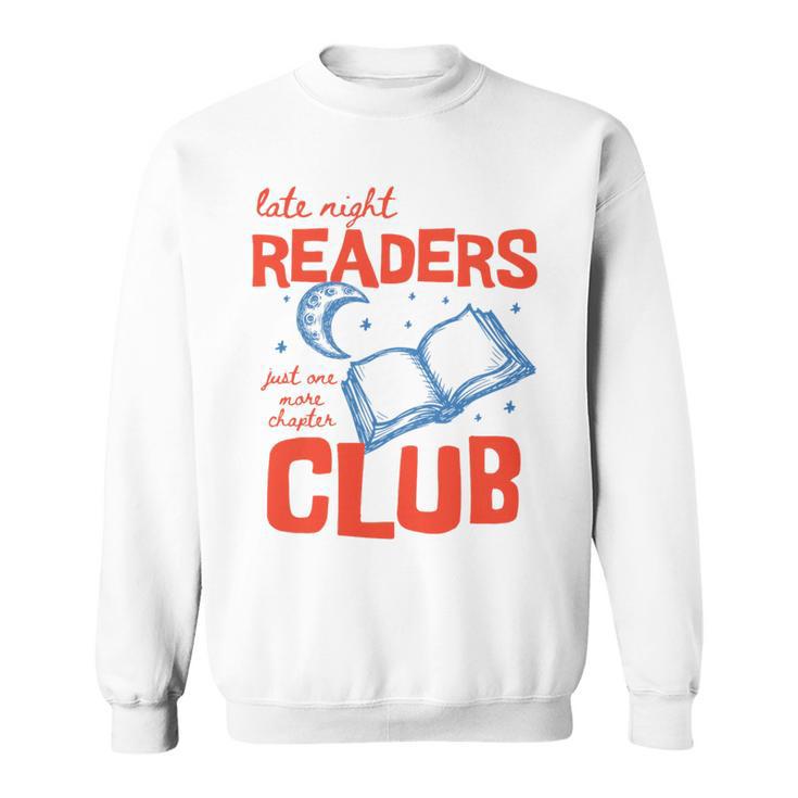Book Late Night Readers Club Bookish Bookworm Reading Premium Tri-Blend Sweatshirt