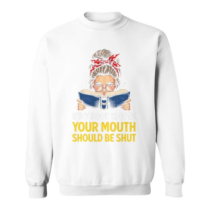 If My Book Is Open Reader Premium Tri-Blend Sweatshirt
