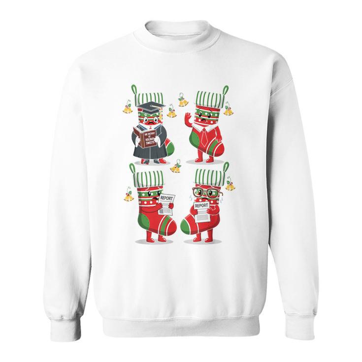 Bookmas Christmas Book Tree Shirt Socks Bookworm Sweatshirt