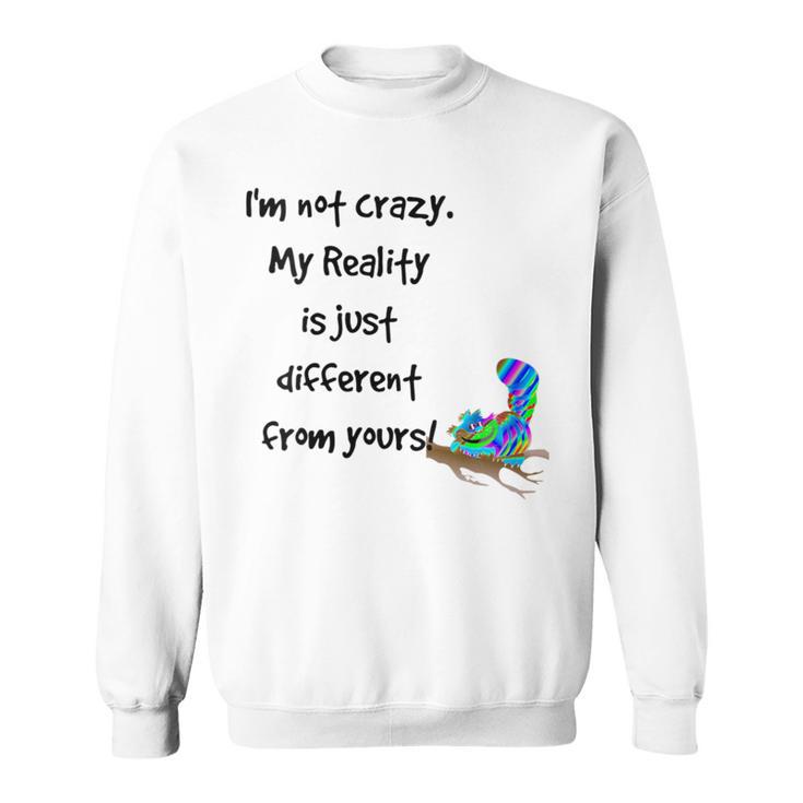 Cheshire Cat Alice In Wonderland Costume Book Quote Sweatshirt