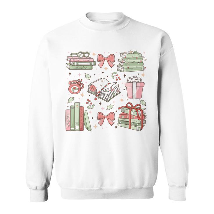 Christmas Book Lover Reading Reader Men Women Kids Xmas Sweatshirt