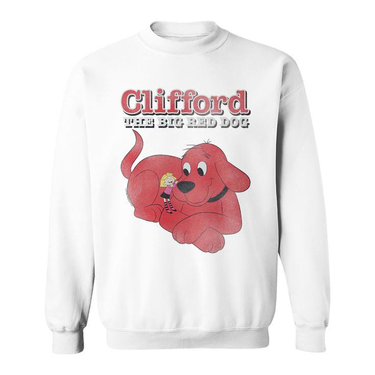 Clifford The Big Red Dog Clifford And Emily Book Cover Premium Tri-Blend Sweatshirt