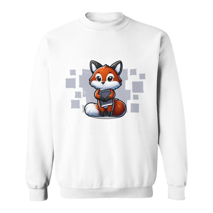 I Closed My Book Book Reader Cute Fox Book Lover Comfort Colors Crop Top Sweatshirt