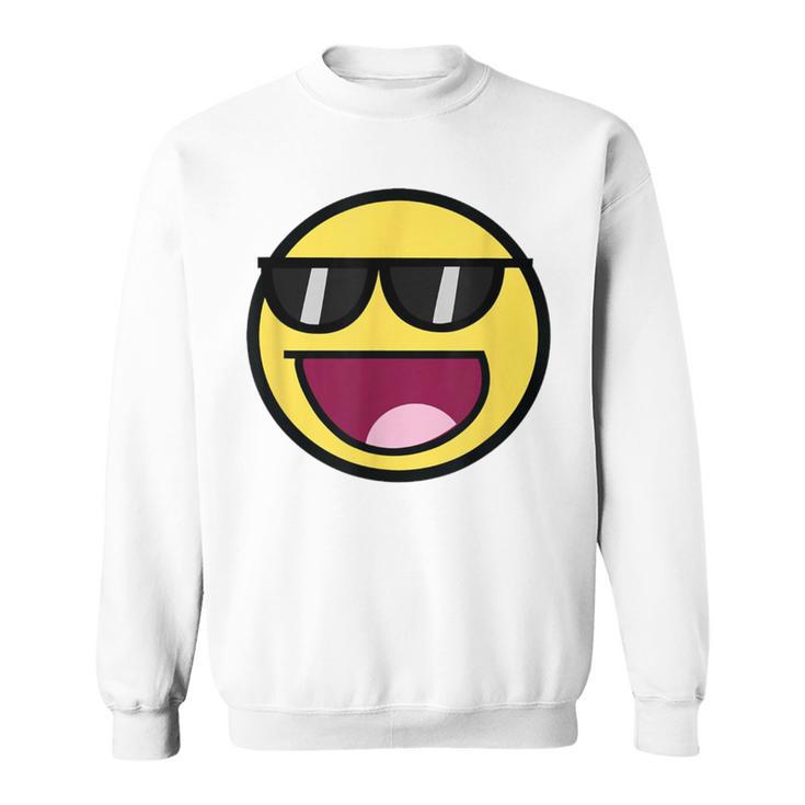 Cool Epic Face サングラス グラフィック シェード ファニー ミーム スウェットシャツ