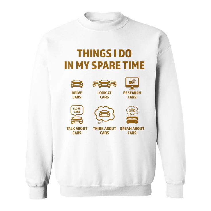 Cosas Que Hago En Mi Tiempo Libre Entusiasta De Los Coches Divertido Amante De Los Coches Camisa de entrenamiento