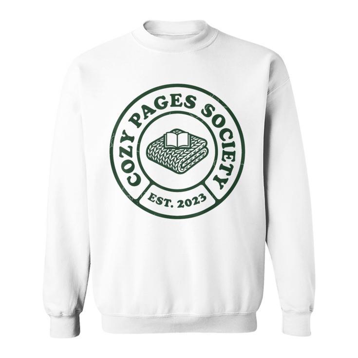 Cozy Pages Society Readers Book Lovers Bookish Sweatshirt