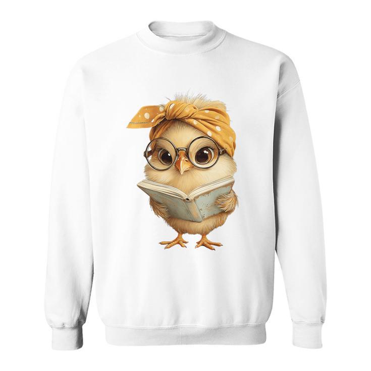 Cute Chick Reading Book Bandana Premium Tri-Blend Sweatshirt Cute Chick Reading Book Bandana Premium Tri-Blend Sweatshirt