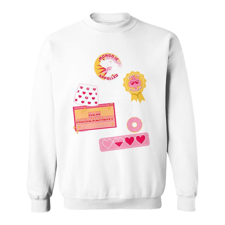 Dungeon Crawler Carl Colorful Sticker Collage LitRPG Book Premium Tri-Blend Sweatshirt