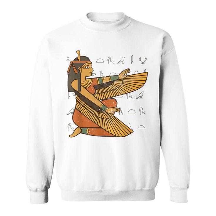 Égypte Hiéroglyphe Déesse Isis De Laie Et De La Mort Sweater e