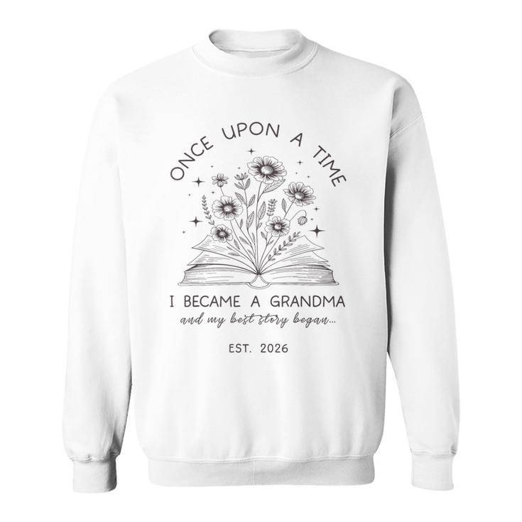 Grandma Est 2026 Floral Book Lover Best Chapter Yet Sweatshirt