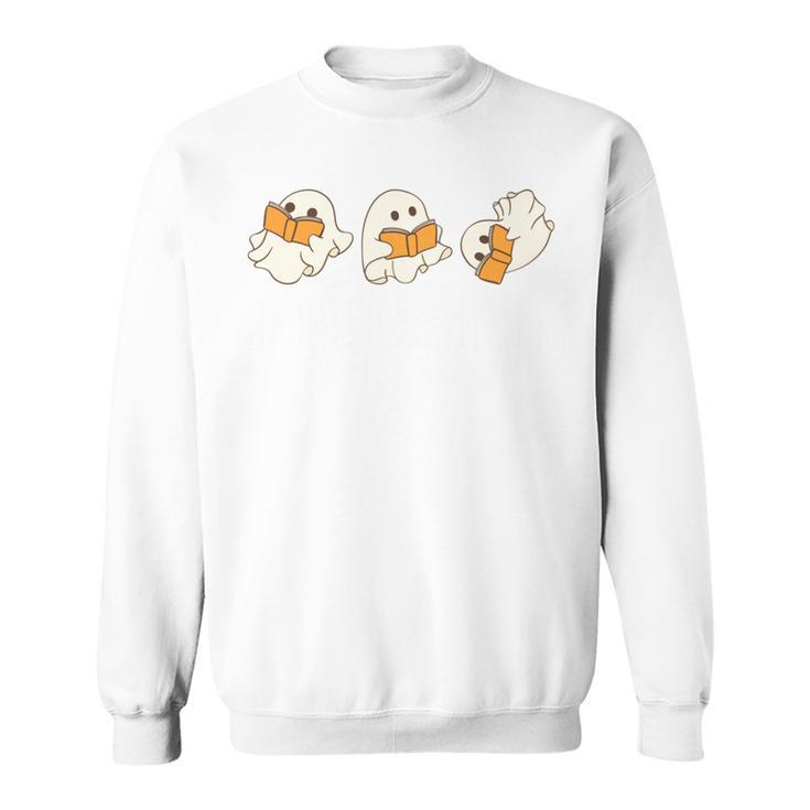 Haunted By My TBR Ghosts Reading Halloween Books Sweatshirt