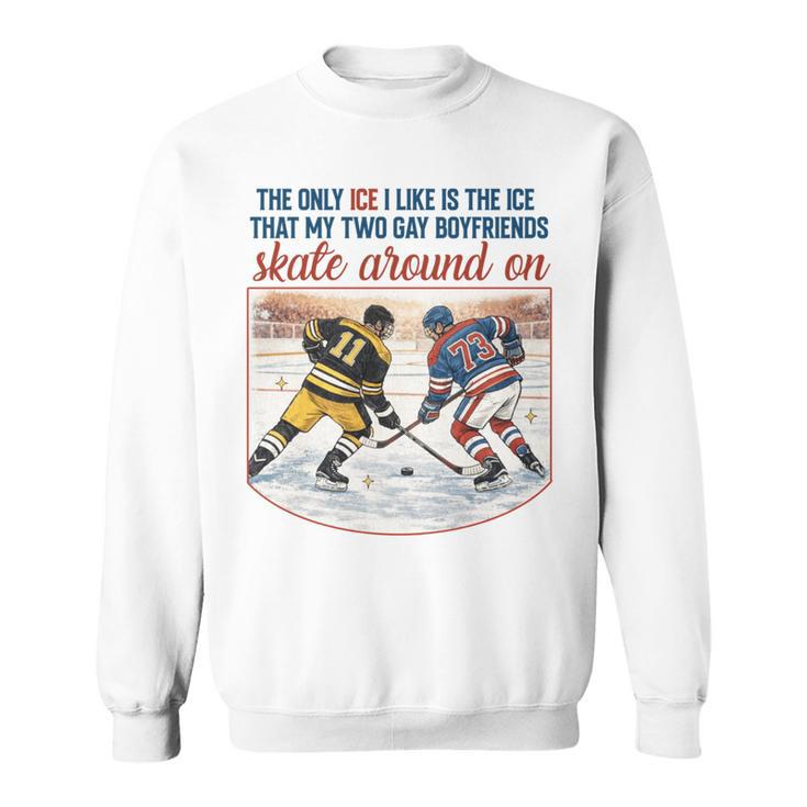 Ice Hockey Romance Reader Book Lover Reading Smut Smutty Sweatshirt