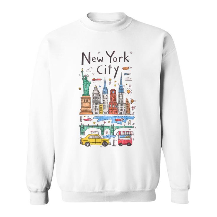 Idéesouvenirs Touristiques De Nyc Pour Lesisiteurs Les Enfants Les Petits-Enfants Sweater e