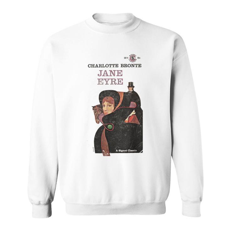 Jane Eyre Charlotte Bronte Vintage Book Cover Sweatshirt