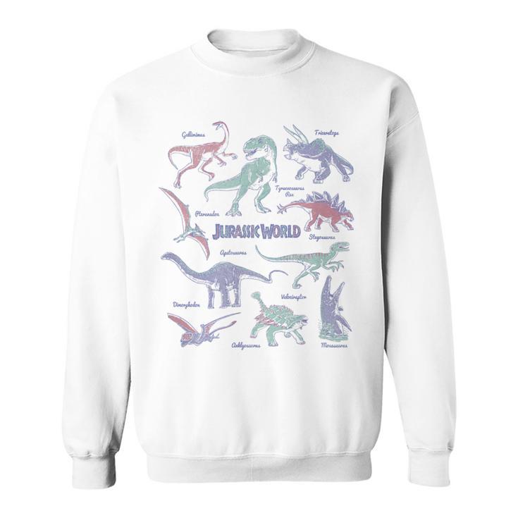 Jurassic World Dinosaurs Textbook Page Sweatshirt Jurassic World Dinosaurs Textbook Page Sweatshirt