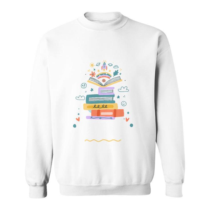 Just A Girl Who Loves Books For Bookworm Sweatshirt