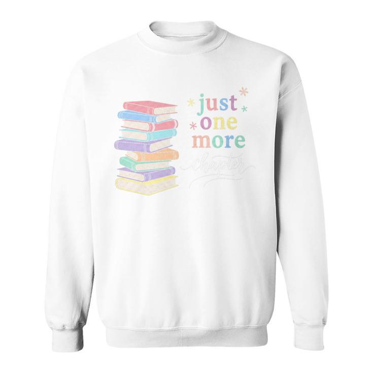 Just One More Chapter Cozy Pastel Bookworm Cute Book Reader Premium Tri-Blend Sweatshirt