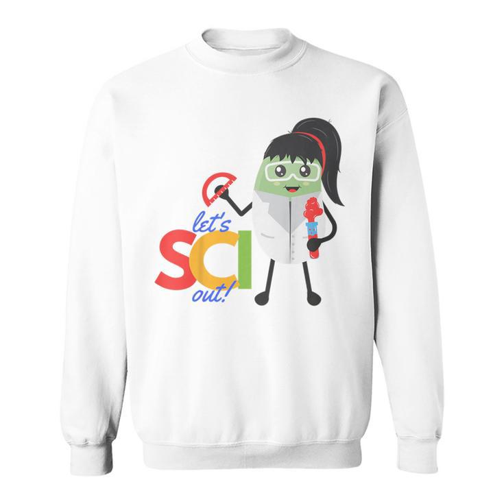 Kids Mung Bean Let's Sci Out Science Shirt Bean World Books Sweatshirt