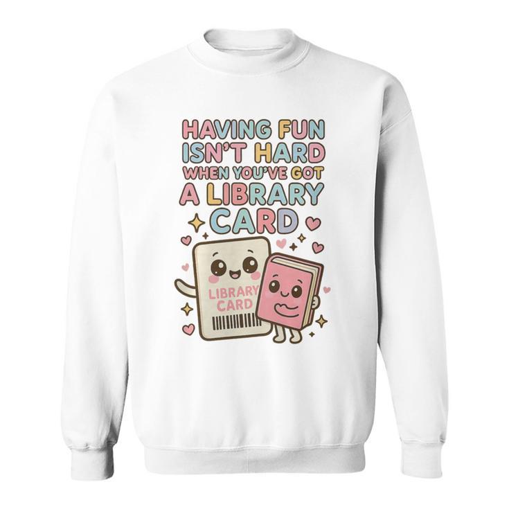 Library Card Shirt Reading Book Lovers For Reader Premium Tri-Blend Sweatshirt