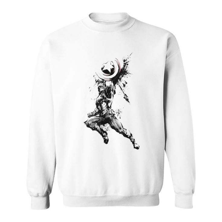 Marvel Captain America Steve Rogers Comic Book Sweatshirt